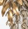 Gilt Metal Palm Tree Wall Sconces by Hans Kögl, 1960s, Set of 3 2