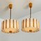 Gold-Plated Bronze Drum Light Fixtures, 1960s, Set of 2 2