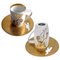 Golden Angels Latte Macchiato Cup Saucers by Andy Warhol for Rosenthal, 1980s, Set of 2 1