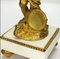 Napoleon III Candle Holder in Angel White Marble and Fire-Gilt Bronze, 1860s 3