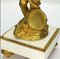 Napoleon III Candle Holder in Angel White Marble and Fire-Gilt Bronze, 1860s, Image 3