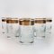 Clear Crystal Goblets With Gilded and Etched Band from Moser, Set of 6 12
