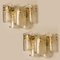 Large Glass Wall Sconces In the Style of Kalmar, Set of 2 11