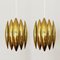 Kastor Brass Pendants by Jo Hammerborg for Fog & Morup, 1960s, Set of 2 2
