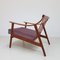 Fauteuil en Velours Lelièvre, Danemark, 1960s 3