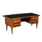 Desk in Veneered Wood, Maple & Glass, 1950s 1