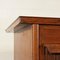 Desk in Veneered Wood, Maple & Glass, 1950s 4