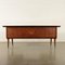 Desk in Veneered Wood, Maple & Glass, 1950s 3