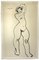 Tibor Gertler, Nude, China Ink on Paper, 1940s, Image 1