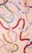 Trittico astratto di linee lenitive color pesca, acrilico su tela, 2020, Immagine 4