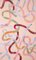 Trittico astratto di linee lenitive color pesca, acrilico su tela, 2020, Immagine 5