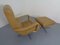 Leather Swivel Easy Chair and Ottoman, 1970s, Set of 2, Image 8