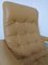 Leather Swivel Easy Chair and Ottoman, 1970s, Set of 2 14