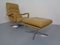 Leather Swivel Easy Chair and Ottoman, 1970s, Set of 2, Image 6