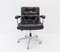 Black Leather Swivel Chair from Girsberger, 1970s 2