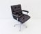 Black Leather Swivel Chair from Girsberger, 1970s, Imagen 15