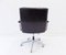 Black Leather Swivel Chair from Girsberger, 1970s 17