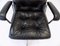 Black Leather Swivel Chair from Girsberger, 1970s, Imagen 7