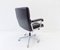 Black Leather Swivel Chair from Girsberger, 1970s 10