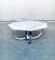 Octagonal Carrara Marble Top Coffee Table with Chrome Base, Italy 1960s, Image 1