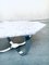 Octagonal Carrara Marble Top Coffee Table with Chrome Base, Italy 1960s 2