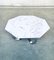 Octagonal Carrara Marble Top Coffee Table with Chrome Base, Italy 1960s 6