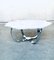 Octagonal Carrara Marble Top Coffee Table with Chrome Base, Italy 1960s, Image 10
