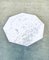 Achteckiger Carrara Marmor Couchtisch mit Chromgestell, Italien 1960er 7