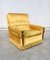 Gold Velvet Armchairs, 1950s, France, Set of 2 5