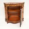 French Inlaid Marquetry Marble Top Cabinet, 1930s, Image 4