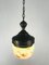 Antique Marble Glass Ceiling Lamp, 1920s 16