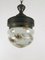Antike Deckenlampe aus Marmor Glas, 1920er 9