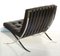 Barcelona Black Leather Lounge Chair by Ludwig Mies van der Rohe for Knoll Inc. / Knoll International, 1970s 4