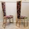 Messing Stühle mit hoher Rückenlehne von Maison Charles, France, 1960er, 4er Set 7