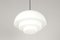 Opaque White Glass Ceiling Lamp, 1930s 4