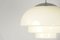 Lampada da soffitto in vetro bianco opaco, anni '30, Immagine 3