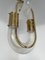 Italian Brass & Murano Glass Chain Chandelier by Aldo Nason for Mazzega, 1970s 5