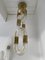 Italian Brass & Murano Glass Chain Chandelier by Aldo Nason for Mazzega, 1970s 1