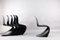 Chaises de Salon Mid-Century par Verner Panton, Set de 6 7