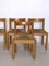Italian Beech Dining Chairs, 1960s, Set of 6 5