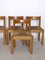 Italian Beech Dining Chairs, 1960s, Set of 6, Image 5