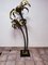 Vintage Brass Palm Lamp 9