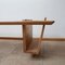 French Oak Coffee Table by Guillerme et Chambron, 1960s 7