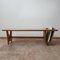 French Oak Coffee Table by Guillerme et Chambron, 1960s 5