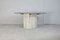 Mesa de comedor con base de piedra y superficie de vidrio ahumado, años 70, Imagen 13