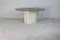 Mesa de comedor con base de piedra y superficie de vidrio ahumado, años 70, Imagen 12