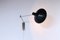 Black Paperclip Swinging Arm Wall Light from Artimeta, 1950s 2