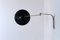 Schwarze Wandlampe mit Schaukelstuhl von Artimeta, 1950er 4
