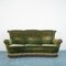 Velvet Sofa and Lounge Chair, 1950s, Set of 3 5