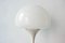 Lámpara de pie Mushroom de vidrio opalino, años 70, Imagen 6